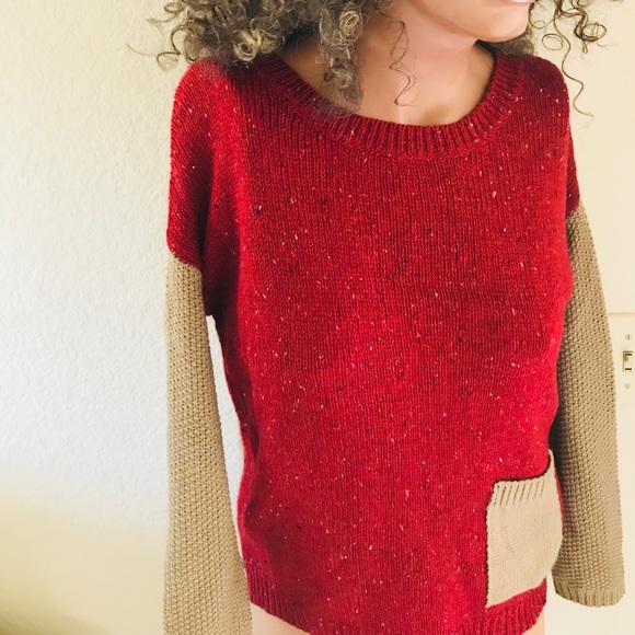 Cute DOLLED UP by FANG Colorblock SWEATER S - Picture 2 of 10